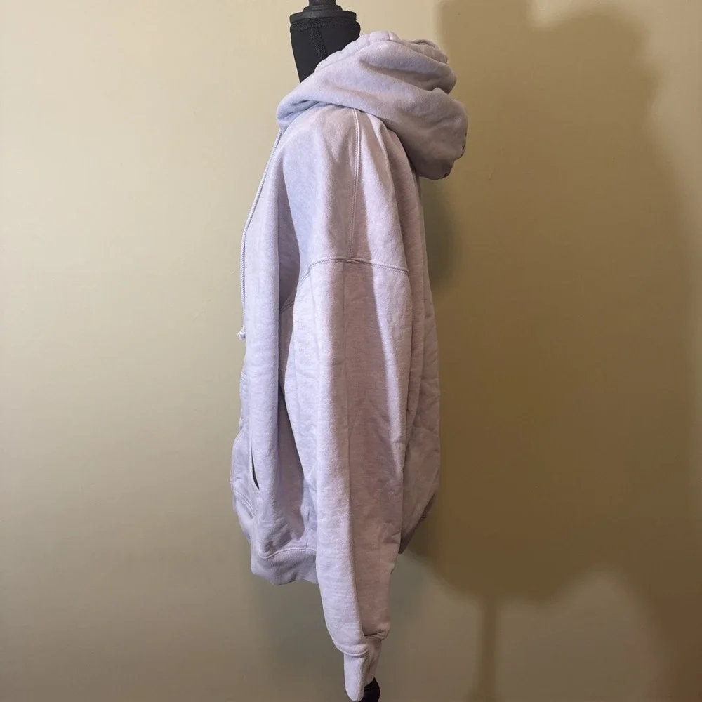 BRANDY MELVILLE John Galt Christy Hoodie Oversized Full-Zip Jacket Blue One Size
